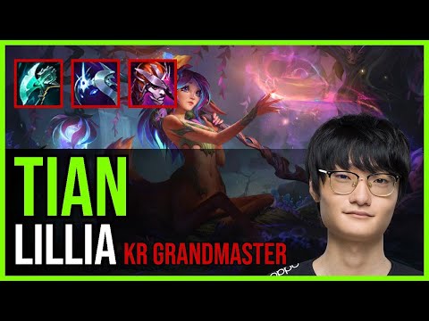 Tian - LILLIA vs. GRAGAS Jungle | KR Grandmaster