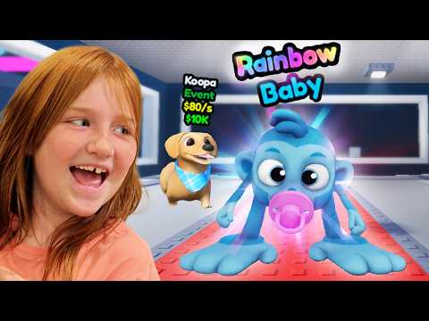 STEAL A CARTOON!!  Adley & Niko new Family Cartoons roblox game! playing fun monkey buddy brainrot!