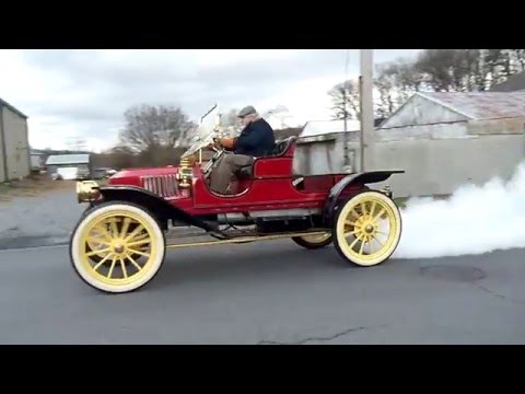 Jack Clarks Model 71 Stanley Steamer Steam car Climbing a hill