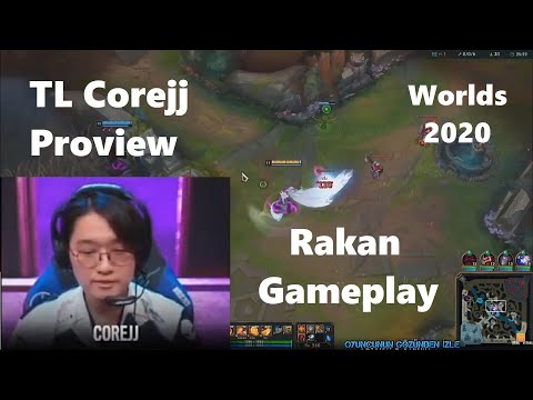 Worlds 2020 Proview TL CoreJJ Rakan Gameplay POV Support vs Thresh  TL vs LGC
