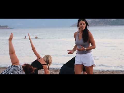 Sunest Yoga on the beach in Aegina