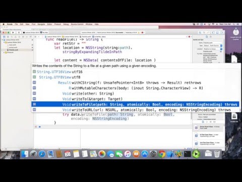 iOS Swift 2.2 Mobile Development - Lecture 5/25 -Files and Classes
