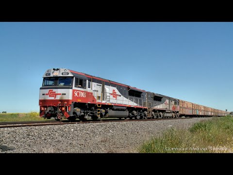 1PM9 Mile Long SCT Mixed Freight Train (23/10/2019) - PoathTV Australian Railways