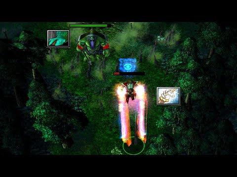 DOTA LINA: ESCAPING THE CHASE OF 5 HEROES (KILLING 2 OF THEM)