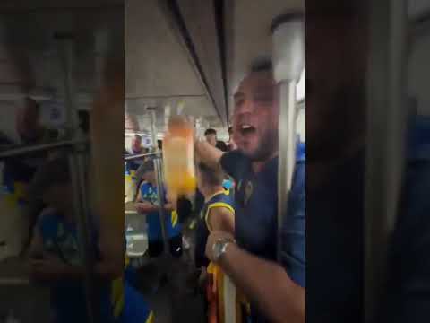 "Hinchas de Boca Juniors en Río de Janeiro" Barra: La 12 &bull; Club: Boca Juniors &bull; País: Argentina