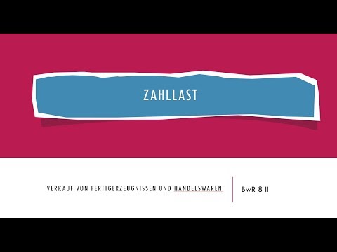 BwR 8 II - Zahllast