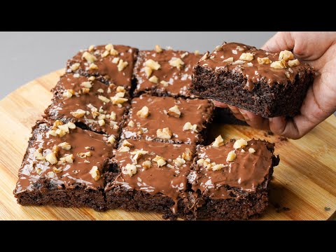 This Is The Best Brownie I Ever Tasted | Coffee Walnut Brownie Recipe | Eggless & No Oven Is Needed