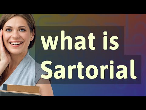 Sartorial | meaning of Sartorial