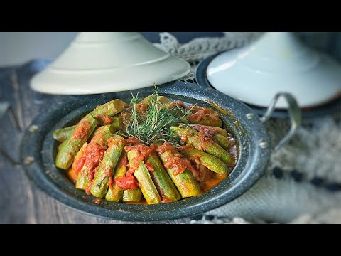 Zucchini and Meat Tagine with Eggplant Caviar
