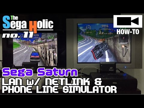 Sega Saturn Netlink LAN Style with Phone Line Simulator [SH no.11]