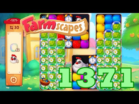 Farmscapes Level 1371 HD Gameplay Walkthrough | 3 - match game | android | ios | pc | GameGo Game