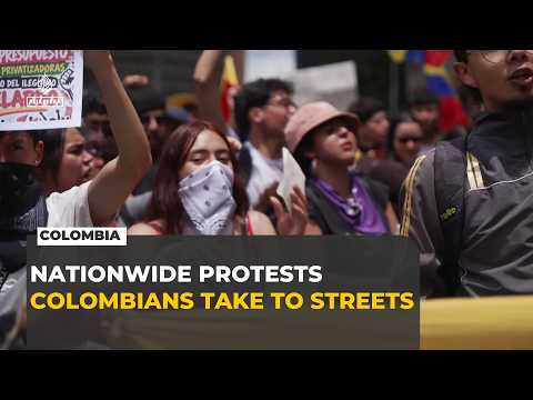 Thousands protest in Colombia over president's policies and police powers