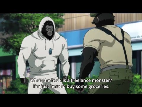 One punch man Armored gorilla vs martial gorilla... EPIC MOMENT