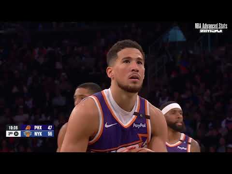Devin Booker 40 pts 4 reb 3 ast vs New York Knicks | 2025-04-06