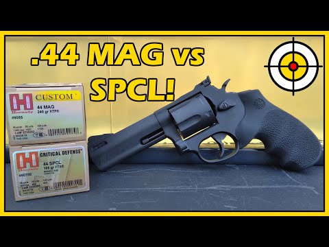 Big Power! Hornady .44 Magnum vs .44 Special Ballistic Gel Test with the Taurus Tracker!