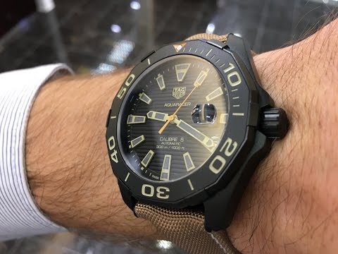 Tag Heuer Aquaracer calibre 5 black titanium