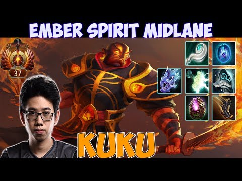 Kuku - Ember Spirit Midlane Gameplay | Top Rank Pro Gameplay - Dota 2