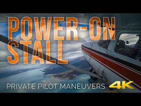 Power On Stall in 4K -- Private Pilot Flying Maneuvers
