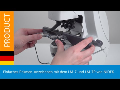 Einfaches Prismen-Anzeichnen mit den Scheitelbrechwertmessern LM-7 und LM-7P von NIDEK
