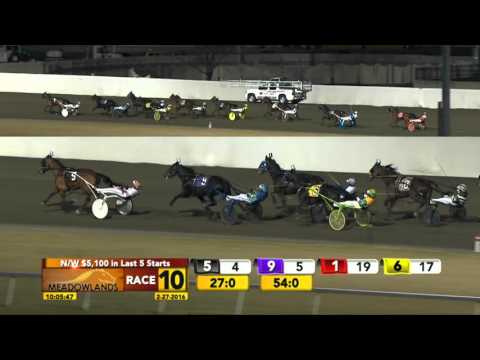 Meadowlands February 27, 2016 - Race 10 - Gold Rocks
