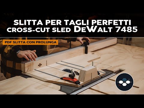 How to build a cross-cut sled with a fence extension for a table saw ⚙️