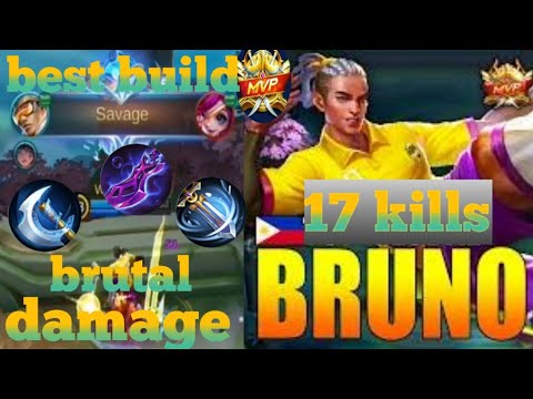 CRITICAL DAMAGE BRUNO  #mlbb #gameplay #highlights #guide #trickandtrips