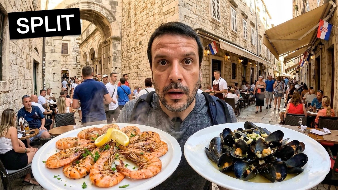 Provando COMIDAS na cidade mais turística da Croácia 🇭🇷