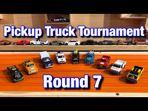 Race #28: Pickup Truck Tournament Qualifying Round 7! Johnny Lightning plus a 16 car bonus race!