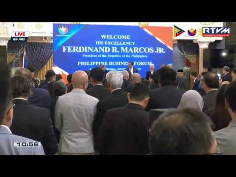 PBBM keynotes the Philippine Business Forum on the final day of his State Visit to Brunei Darussalam