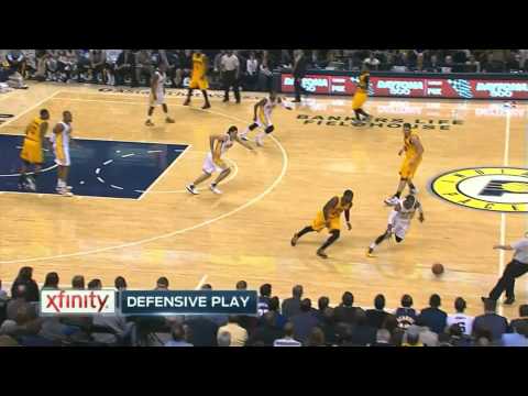 C J Watson Steal Kyrie Irving & Assist C J Miles For a Easy Finish