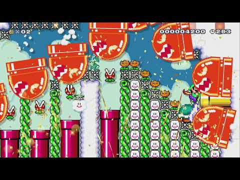忍者半自動マリオ2/Automario 【Y+→】 by に~みん - Super Mario Maker 2 - No Commentary 1bv