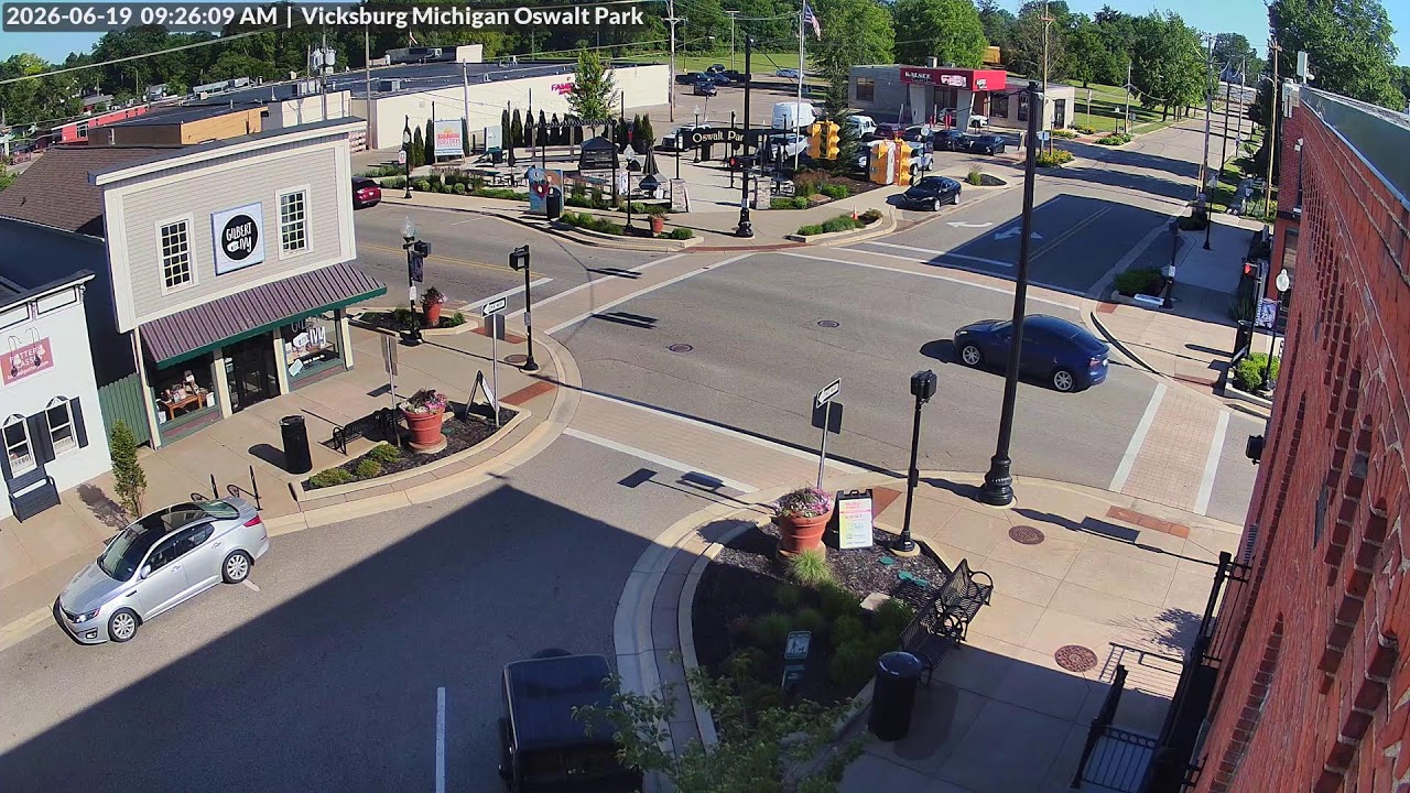 Live webcam view of Downtown Vicksburg from Oswalt Park