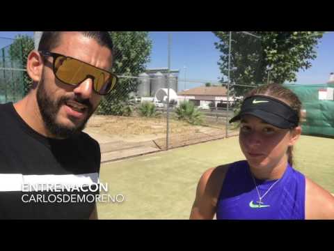 HELENE PELLICANO TENISTA MALTESA EN EL TORNEO INTERNACIONAL DE TENIS FEMENINO CIUDAD DE DON BENITO