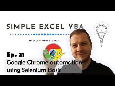 Google Chrome Automation using Selenium Basic - Simple Excel VBA
