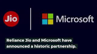 Reliance Jio to Bring Microsoft Cloud Services to India | #RILAGM2019