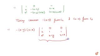 Download Lagu Determinant form of `(x-y)(y-z)(z-x)` Thumbnail