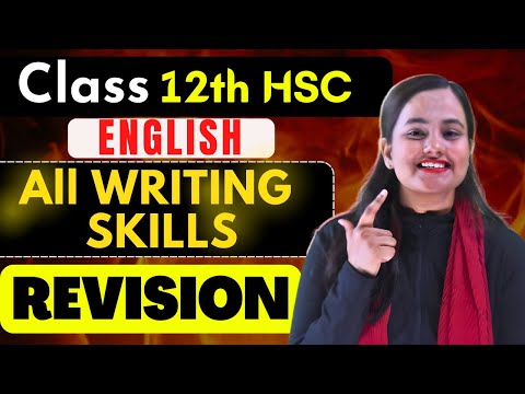 ENGLISH  FINAL REVISION |Writing Skills| Class 12th HSC Boards| @shafaque_naaz