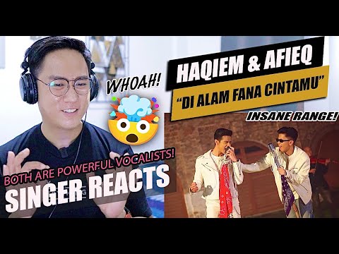 Afieq Shazwan & Haqiem Rusli - Di Alam Fana Cintamu (Official Music Video) | SINGER REACTION