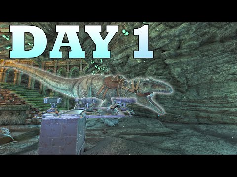 We Claimed Bear Cave Day 1 On The Most Populated Server! | Ark PvP