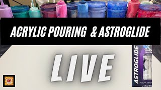 Acrylic Pour Painting | Straight Pour | 18X24 Canvas | AstroGlide Silicone Oil | Fluid Art LIVE