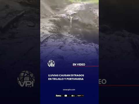 Lluvias causan estragos en Trujillo y Portuguesa