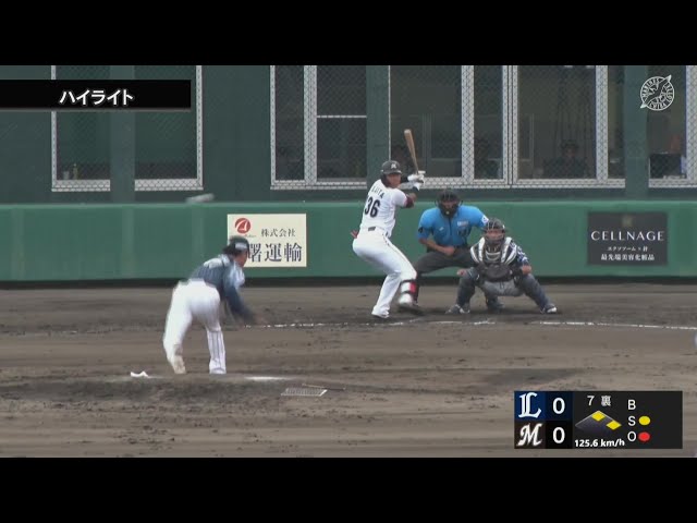 【ファーム】8月8日 千葉ロッテマリーンズ 対 埼玉西武ライオンズ ハイライト