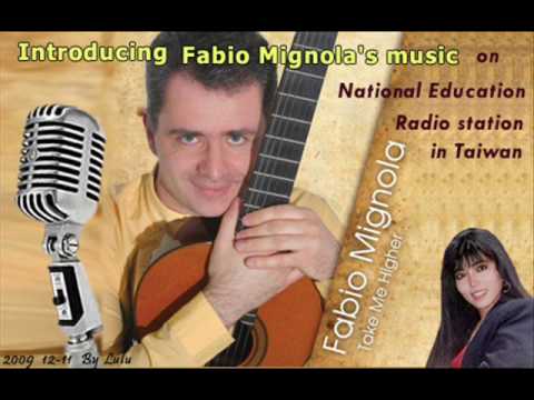 Introducing Fabio Mignola 's music on National Education Radio station in Taiwan