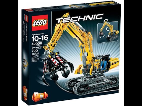 Lego Technic Excavator with Control + mods, set 42006 review