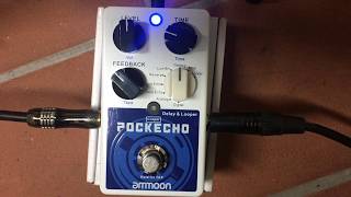Video thumbnail for AMMOON POCKECHO DEMO TEST Delay & Looper Pedal by Marco Vitali