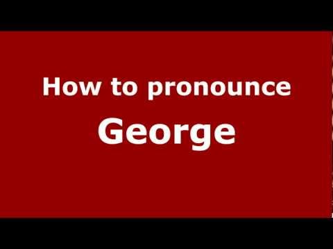How to pronounce George