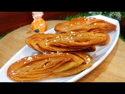 Crispy Khaja Recipe | Khaja Sweet Recipe | Wheat Flour Khaja | Crispy & Juicy Khaja Recipe