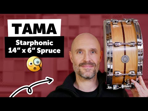 Tama PSP146ESSC Starphonic Spruce 14x6" Snare Drum - Satin Natural imagen 12