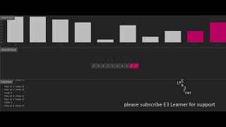 Pancake sort algorithm visualization | Data Structure and Algorithm | E3 Learner