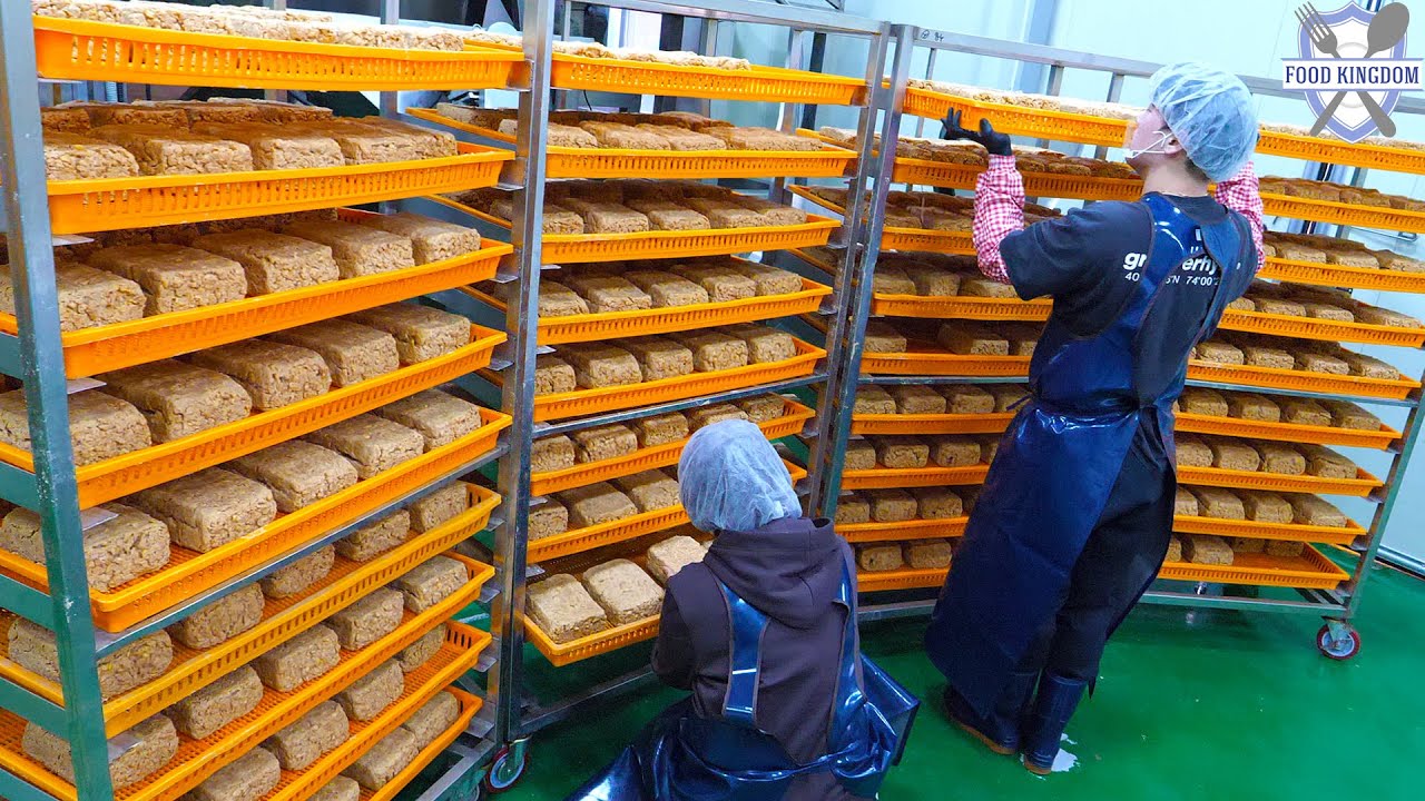 Unique! Mass production of traditional food made from soybeans / Korean food factory
